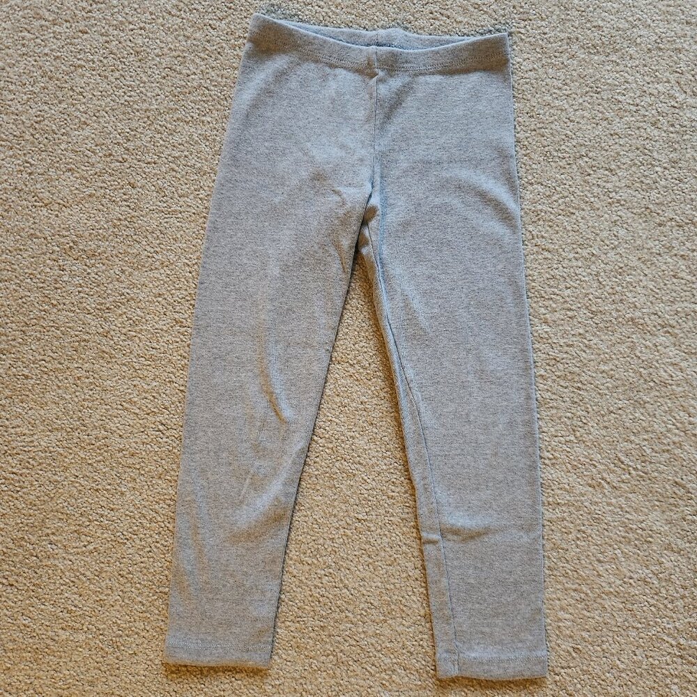 👖 Gymboree Girls Gray Leggings – Size 6, 100% Cotton, Wardrobe Staple 👖